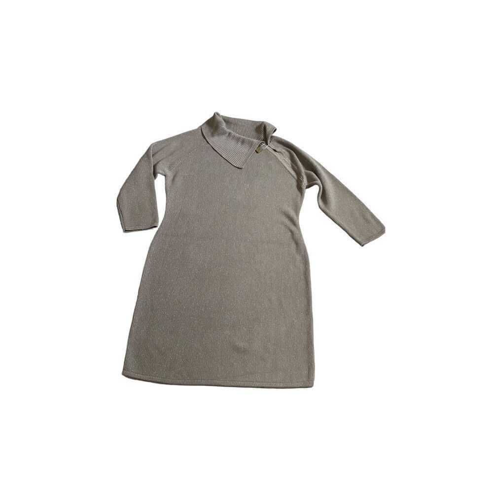 Women's Calvin Klein Gold beige sweater Dress Size L